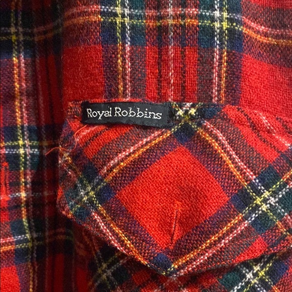 Royal Robbins Red Plaid Flannel Shirt - Picture 2 of 6
